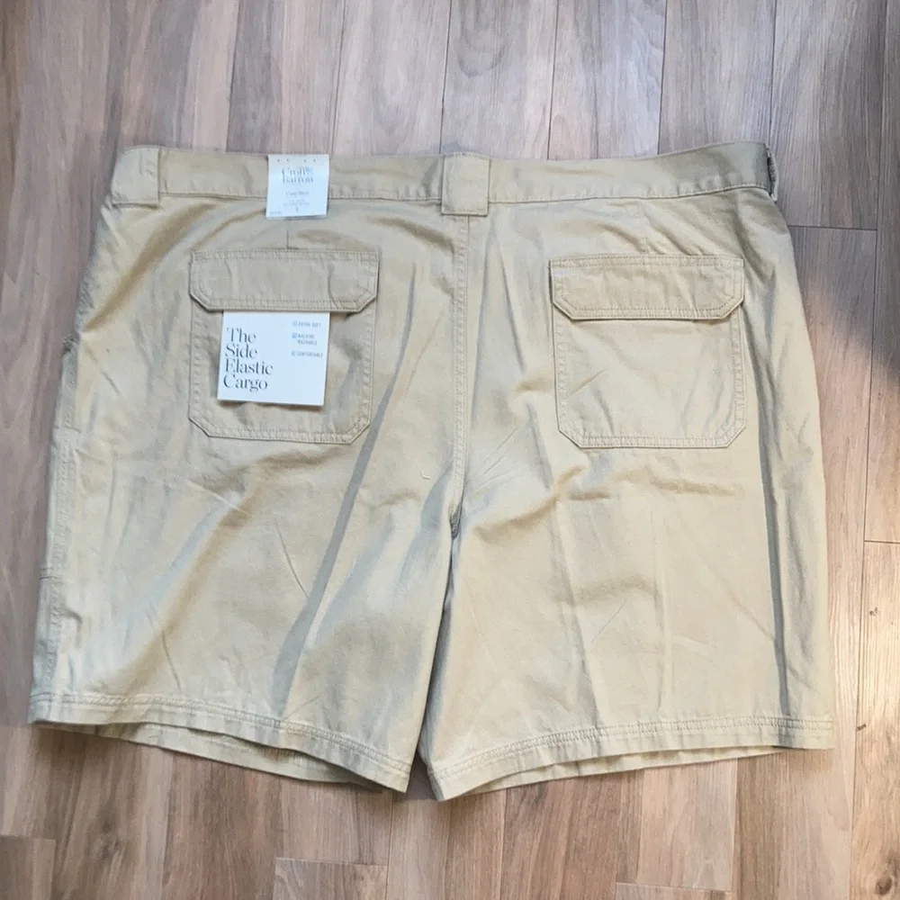 NWT Side elastic tan cargo short Croft & barrow size 52 or 46 - Picture 13 of 16